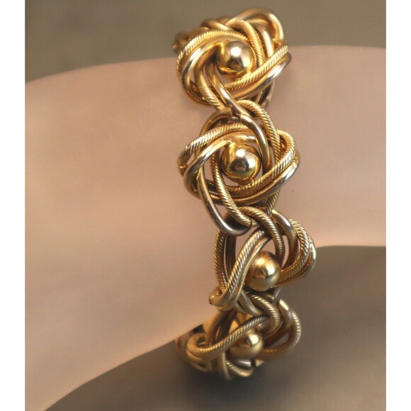 Vintage Kramer Bold Chunky Bracelet Knots - Picture 2 of 5
